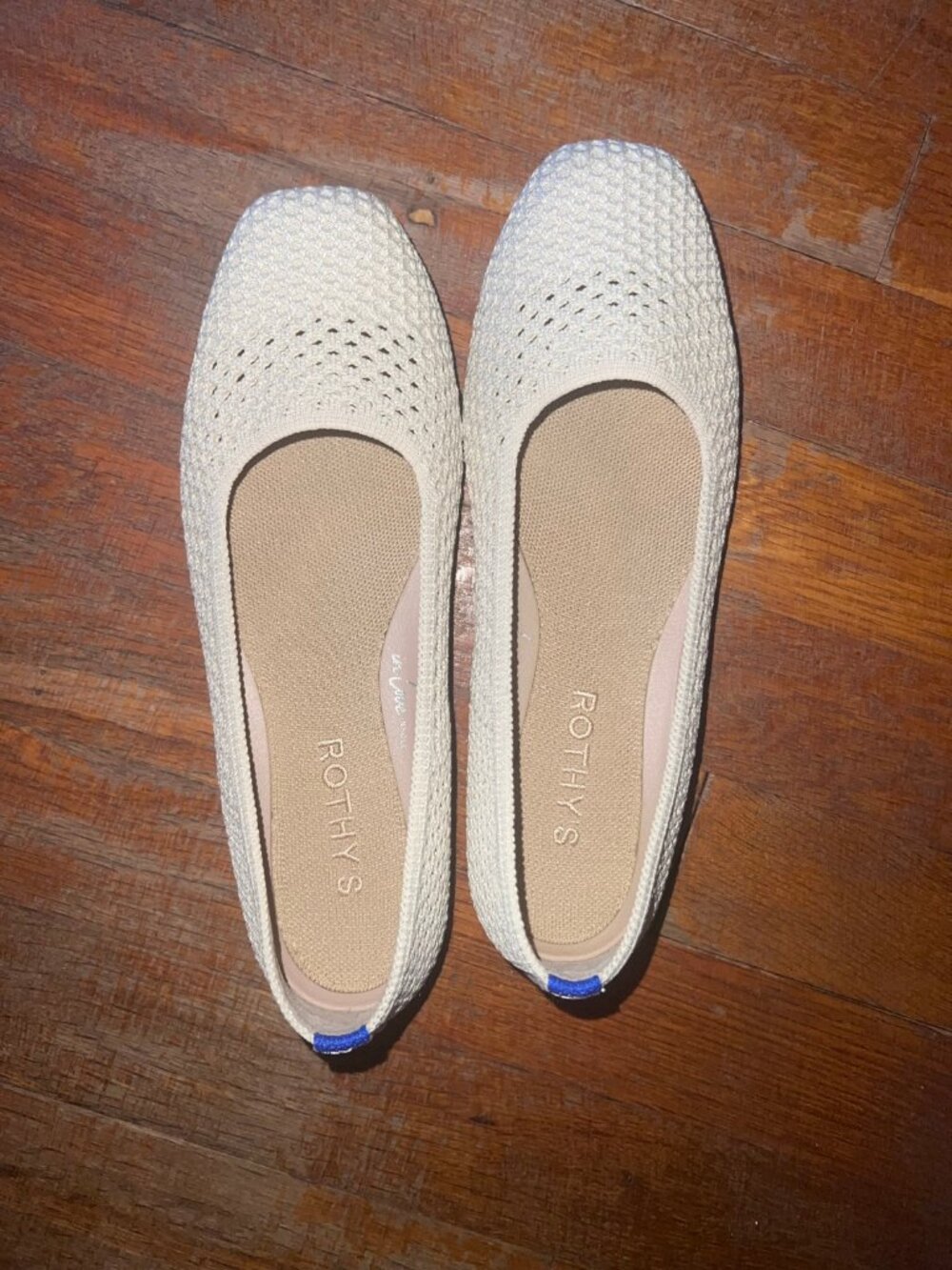 Rothy's Off White Mesh Flats | Size 7 | Worn Once